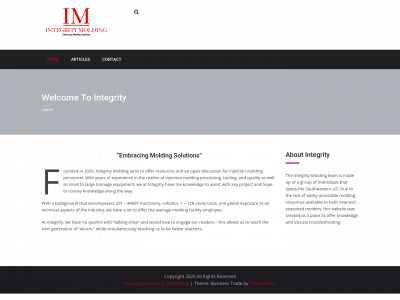 integritymolding.com snapshot