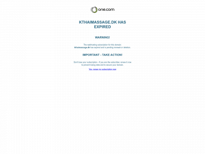 kthaimassage.dk snapshot