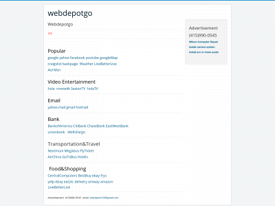 webdepotgo.com snapshot