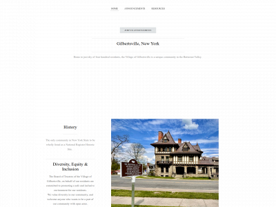 gilbertsvilleny.org snapshot