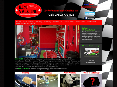 bjmvaleting.co.uk snapshot