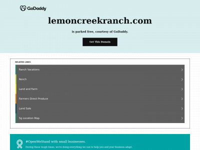 lemoncreekranch.com snapshot