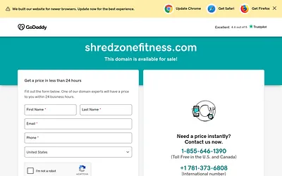shredzonefitness.com snapshot