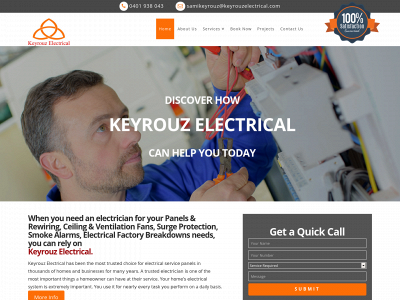 keyrouzelectrical.com snapshot