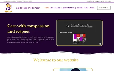 alphasupportedliving.co.uk snapshot