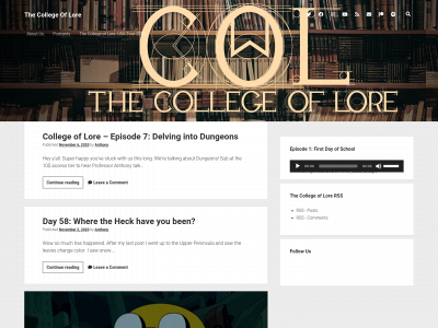 thecollegeoflore.com snapshot