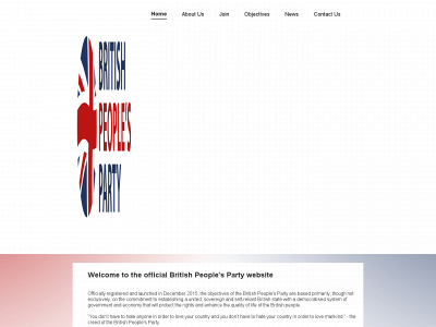 britishpeoplesparty.org.uk snapshot