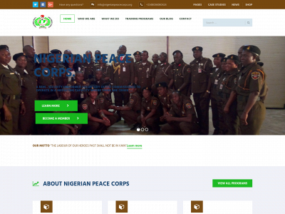 nigerianpeacecorps.org snapshot