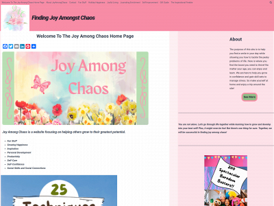 joyamongchaos.com snapshot