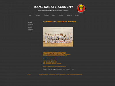 kamikarateacademy.dk snapshot