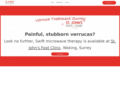 verrucatreatmentsurrey.co.uk snapshot