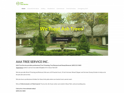 www.aaatreessf.com snapshot