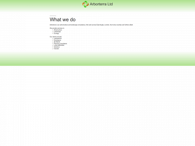 arborterra.co.uk snapshot