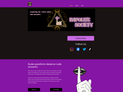 impolitesocietypodcast.com snapshot