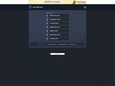 lyrics369.com snapshot