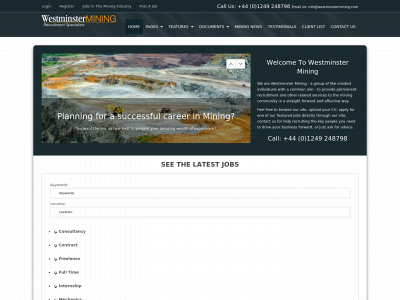 westminstermining.com snapshot