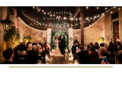 luminouseventsnola.com snapshot