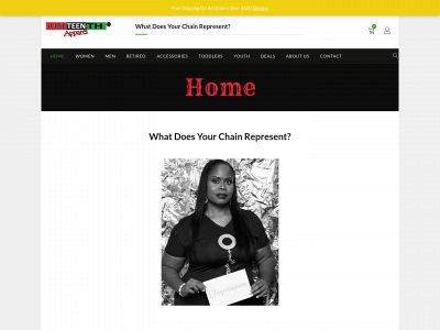 juneteenthapparel.com snapshot