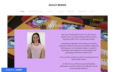 kayleybrownlearningportfolio.weebly.com snapshot