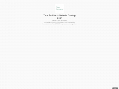 tanearchitects.co.uk snapshot