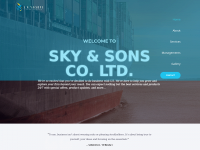 skyandsons.com snapshot