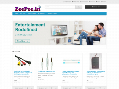 www.zeepee.in snapshot