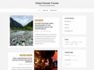 feistyfemaletravels.com snapshot