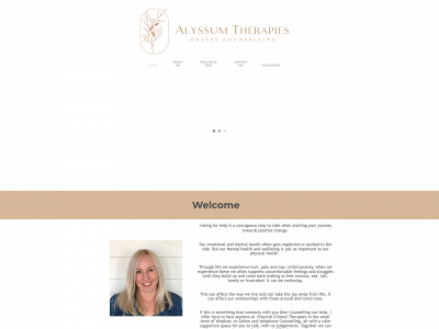 alyssum-therapies.co.uk snapshot