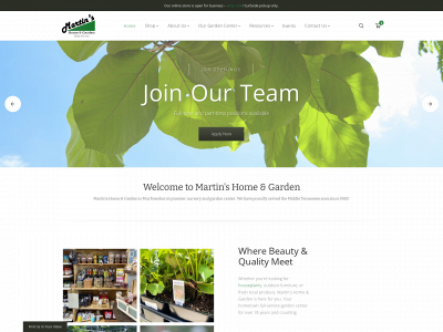 martinshomeandgarden.com snapshot