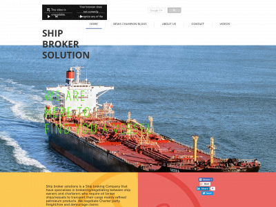 shipbrokersolution.com snapshot