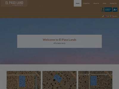 elpasolands.com snapshot