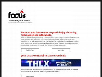 focusonyourdance.com snapshot