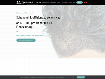 swisshairlife.ch snapshot