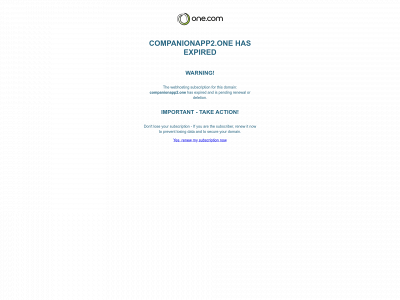 companionapp2.one snapshot