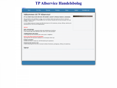 tpallservice.se snapshot