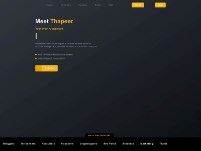 thapeer.co.uk snapshot