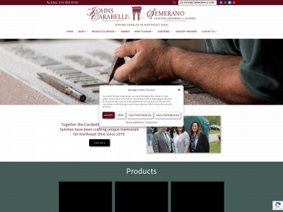 jcmemorials.com snapshot