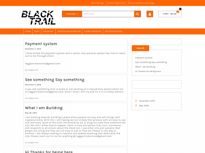theblacktrail.com snapshot