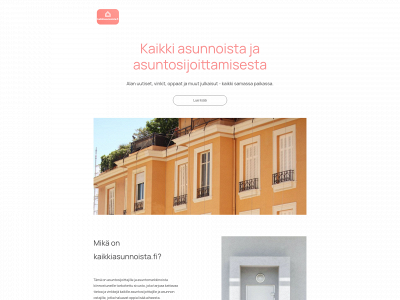 kaikkiasunnoista.fi snapshot