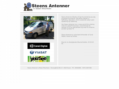 steensantenner.dk snapshot