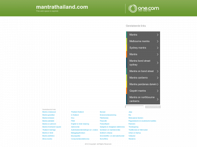 mantrathailand.com snapshot