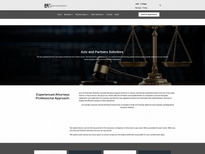 azizandpartnerssolicitors.com snapshot