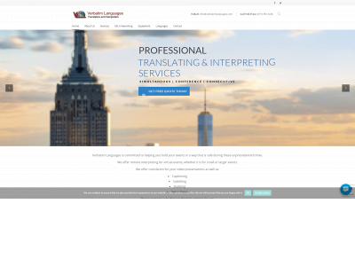 verbatimlanguages.com snapshot