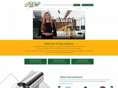 www.secure2ware.com snapshot