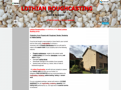 lothianroughcasting.co.uk snapshot