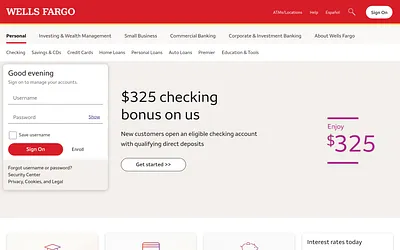 wellsfargo.com snapshot