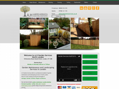 ahgardenservices.co.uk snapshot