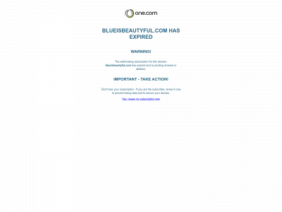 blueisbeautyful.com snapshot