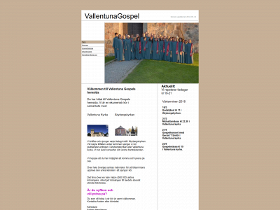 vallentunagospel.se snapshot