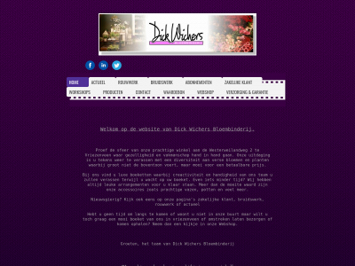 dickwichersbloembinderij.nl snapshot